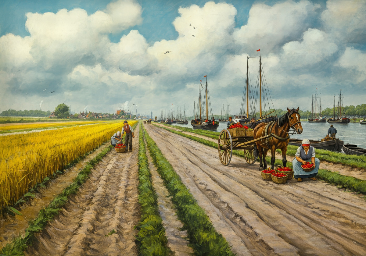 Beverwijk-viert-750-jaar-marktrecht-Beurtschip-Beverwijk-Aardbeien