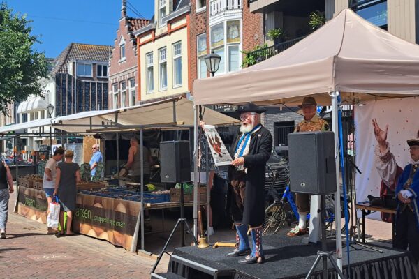 Rinie Vaane uit Middelburg tijdens zijn roep